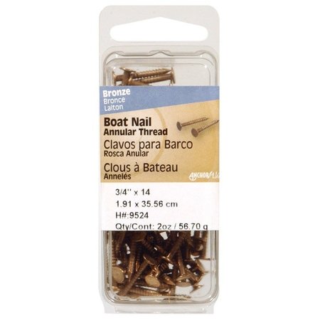 HILLMAN Common Nail, 1-1/2 in L, Stainless Steel, 6 PK 9527